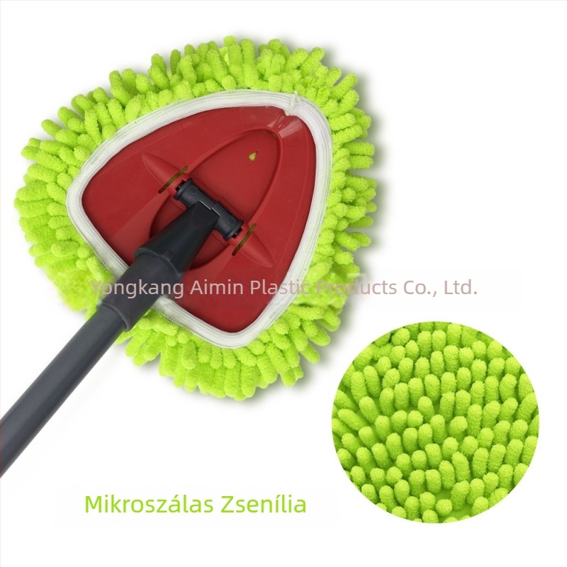 Háromszög alakú mop fej cserélhető huzattal (chenille)