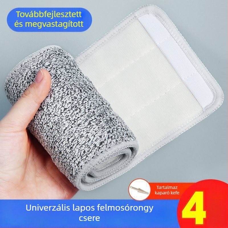  Univerzális sík felmosó rongy csíkokkal, vastagított, háztartási használatra