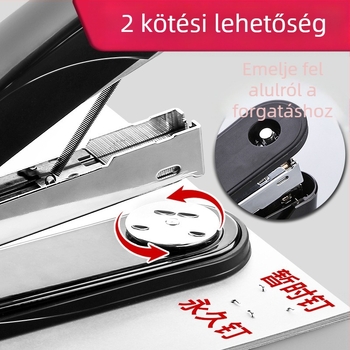 Deli 0314 fém tűzőgép, vastított kivitel, 50 oldalas kapacitás, diákok és iroda számára