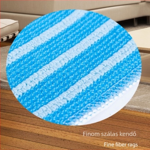 Mikroszálas mop csere kendő, kéz nélküli permetezés, nedves és száraz kettős használathoz, Velcro fejű mop tartozék