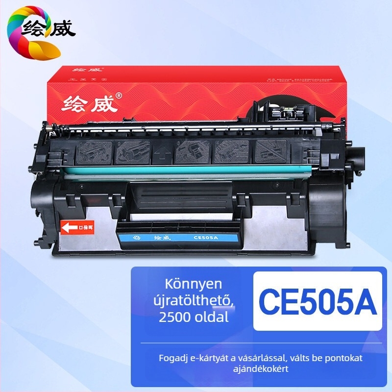 Tonerkazetta CE505A, CF280A, 05A, 80A kompatibil HP2055d, HP2035 és M401d