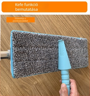 Többcélú felmosófej kaparóval, hajszálakat tisztító kefével és cserélhető kendővel