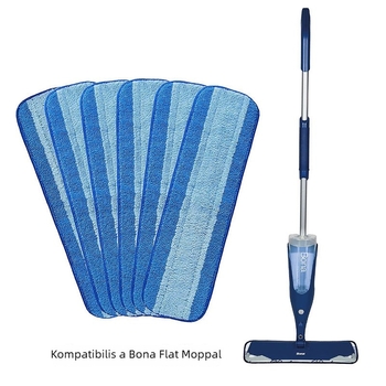 Kompatibilis Bona Tyroler mop kendővel, sík hook‑and‑loop nedvszívó cser Kendő száraz és nedves használatra