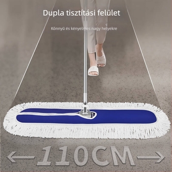 Nagy méretű sík mop, forgó poreltávolító fejjel, száraz és nedves tisztításhoz, otthoni nedvszívó mop
