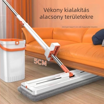 Új, fejlesztett Hands-Free lapos felmosó nedves és száraz tisztításra – vastított, extra nagy fej
