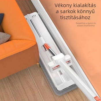 Új, fejlesztett Hands-Free lapos felmosó nedves és száraz tisztításra – vastított, extra nagy fej