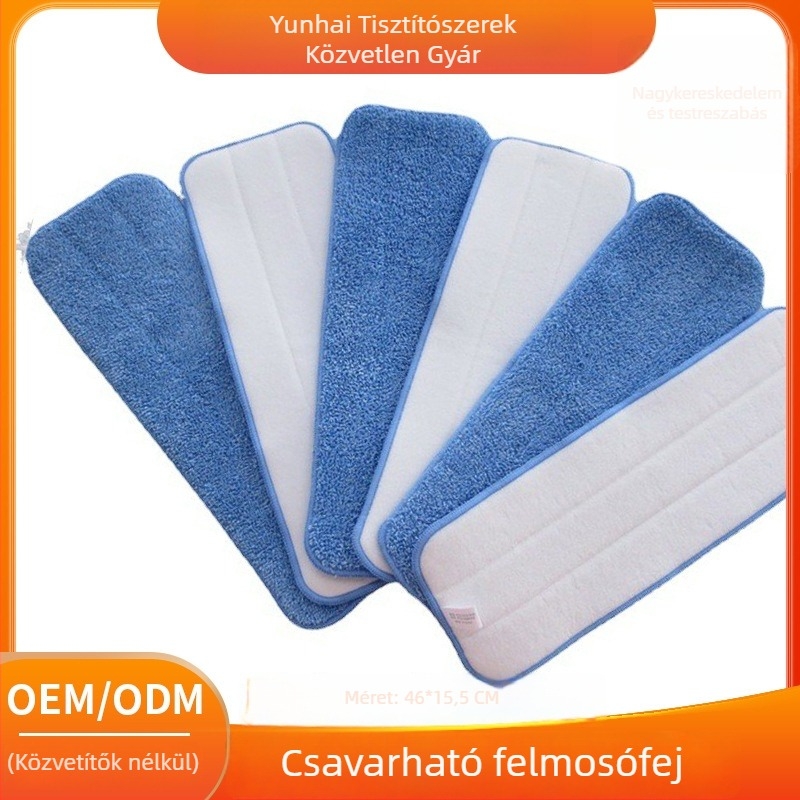 Csavart kis fonott mop cserekendő, mikroszálas kendő, vastag kendő a plat mophoz, csere párna