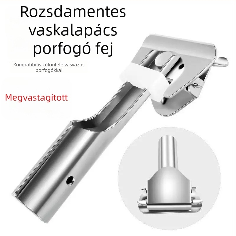Mop rúds kiegészítők: cserélhető csatlakozó, univerzális ízület, rozsdamentes acél kapocsfej pamut mophoz