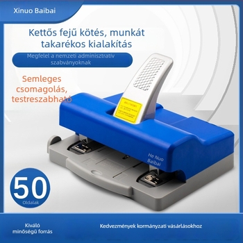 NBB-006 kétfejű tűzőgép dokumentumokhoz, kötés 2–50 oldal, Nuo Eight Hundred