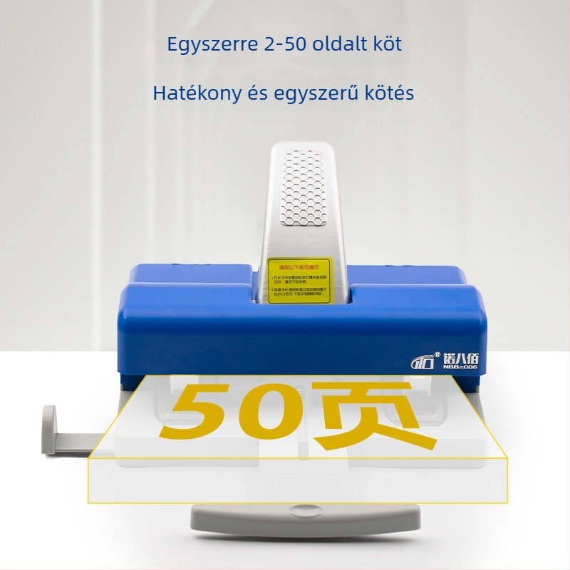 NBB-006 kétfejű tűzőgép dokumentumokhoz, kötés 2–50 oldal, Nuo Eight Hundred