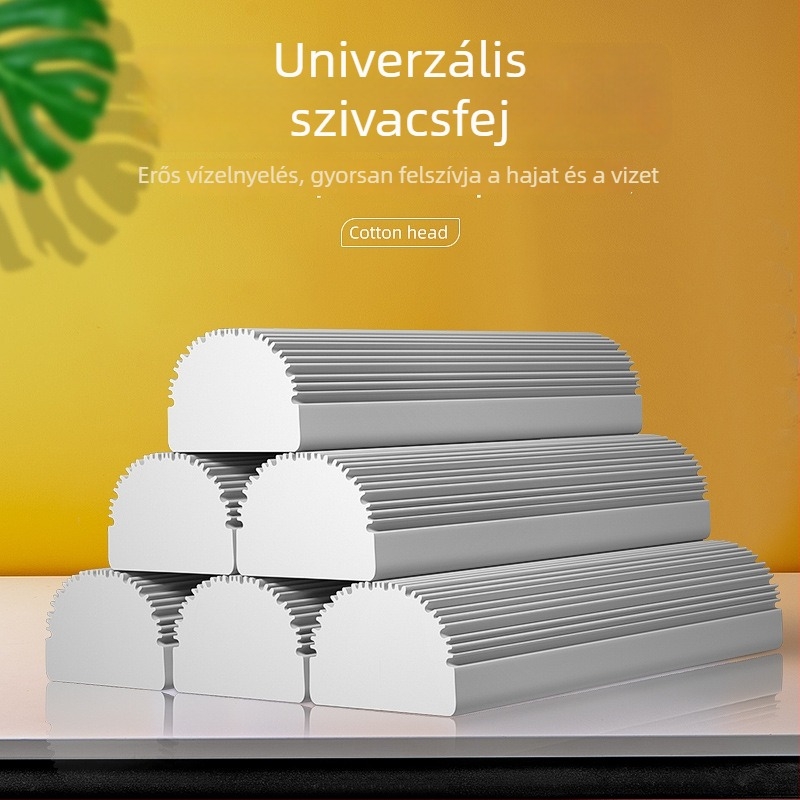 Összecsukható szivacs-mop fej, gyorsan száradó, nagy nedvszívó képesség, univerzális cserélhető fej