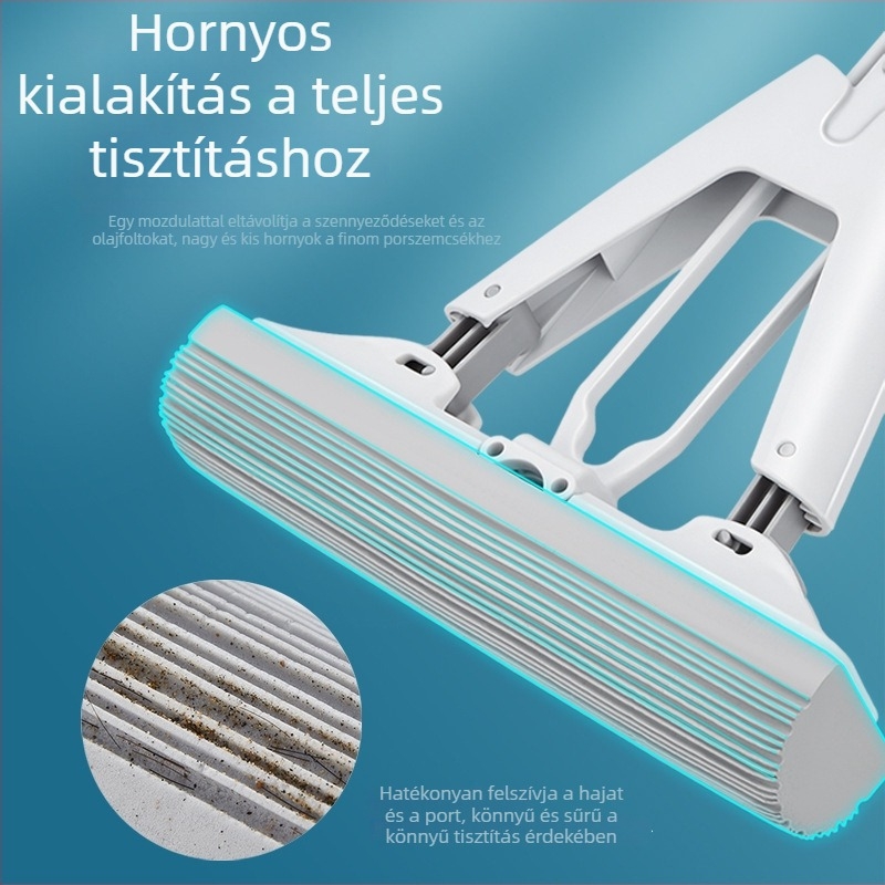 Összecsukható szivacs-mop fej, gyorsan száradó, nagy nedvszívó képesség, univerzális cserélhető fej