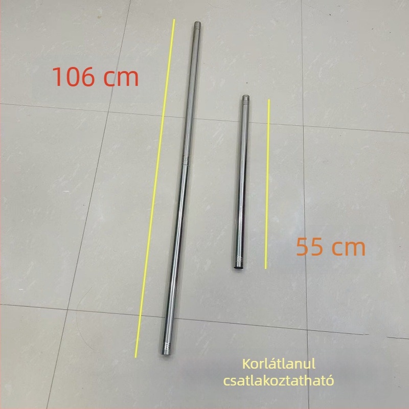 Rozsdamentes acélból készült cserélhető nyelet felmosó rollerhez, 2.5-ös hosszabbítással, univerzális használatra