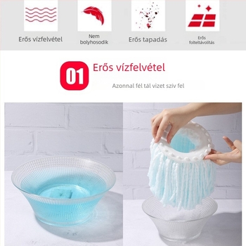 Univerzális, vastagított forgó felmosófej – rostból készült cserélhető fej