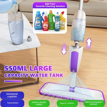 Swiffer PowerMop-kompatibil mikroszálas lapos felmosófej (nedves és száraz)