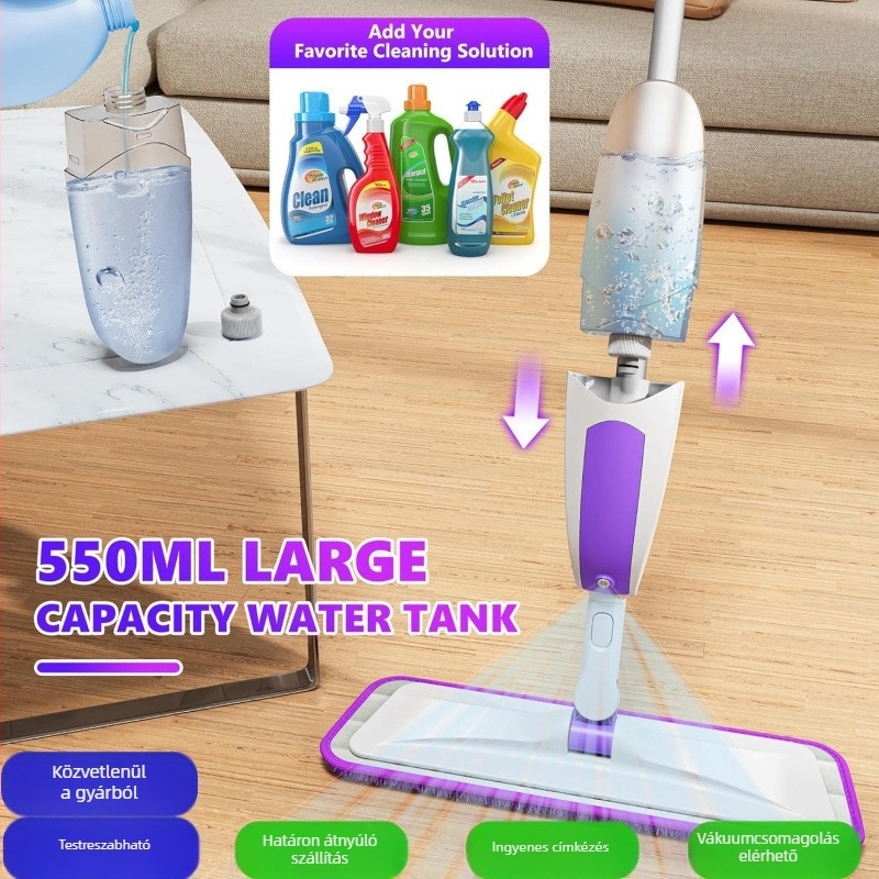 Swiffer PowerMop-kompatibil mikroszálas lapos felmosófej (nedves és száraz)