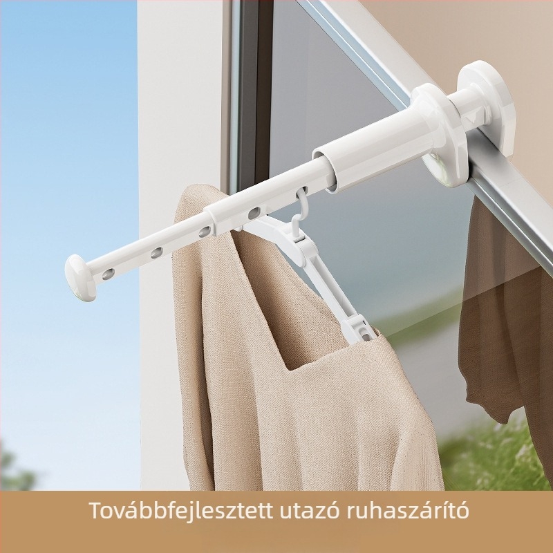 Összecsukható ruhaszárító állvány fúrás nélkül – kollégiumhoz, utazáshoz, ablakhoz és erkélyhez.