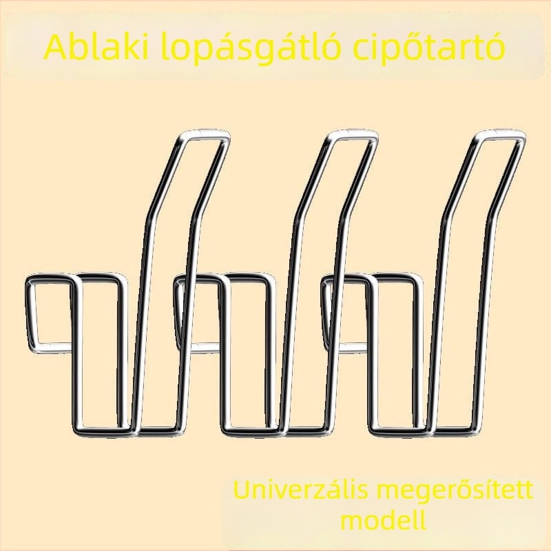 Rögzített rozsdamentes acél cipőszárító polc balkonra, egyetlen rúddal, ajtóra szerelhető, modern minimalist dizájn