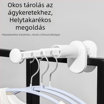 Könnyen hordozható, kinyúló ruhaszárító, több lyukú, fúrás nélkül – utazásokhoz és szállodai erkélyre