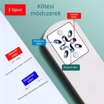 Deli TA304 forgófejű irodai stapler, ergonomikus fej, nagy kapacitás, kompatibilis 24/6-os kapcsokkal