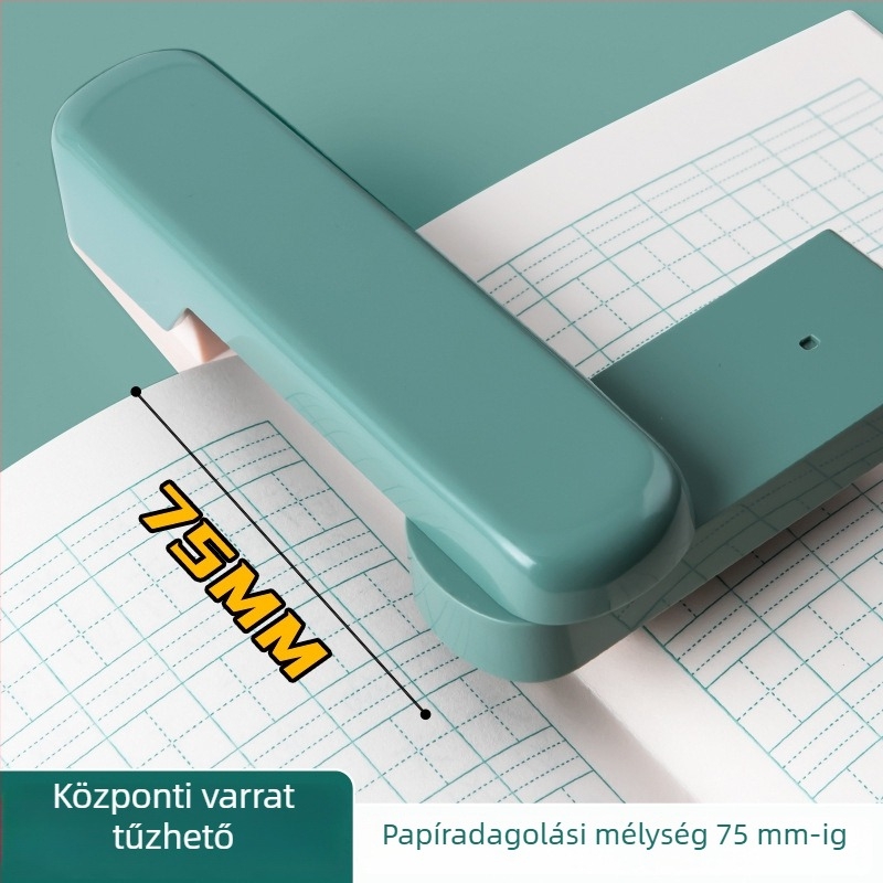Deli TA304 forgófejű irodai stapler, ergonomikus fej, nagy kapacitás, kompatibilis 24/6-os kapcsokkal