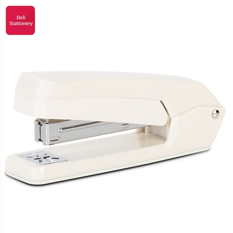 Deli TA304 forgófejű irodai stapler, ergonomikus fej, nagy kapacitás, kompatibilis 24/6-os kapcsokkal