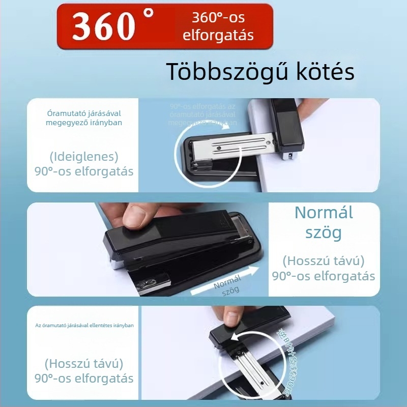 Deli forgó tűzőgép diákoknak, nagy, megerősített otthonra és irodába, többfunkciós