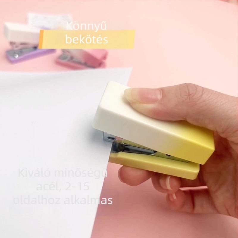 Gradient színű macska tappancs tűzőgép készlet — mini hordozható irodai tűzőgép