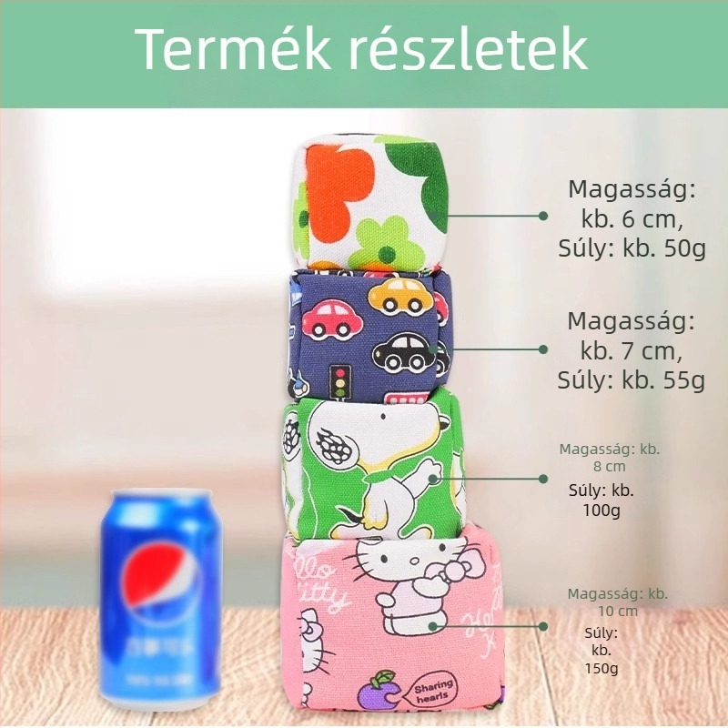 Gyermek homokzsák dobó játék vastag vászonból, kézzel készített óvodásoknak és általános iskolásoknak