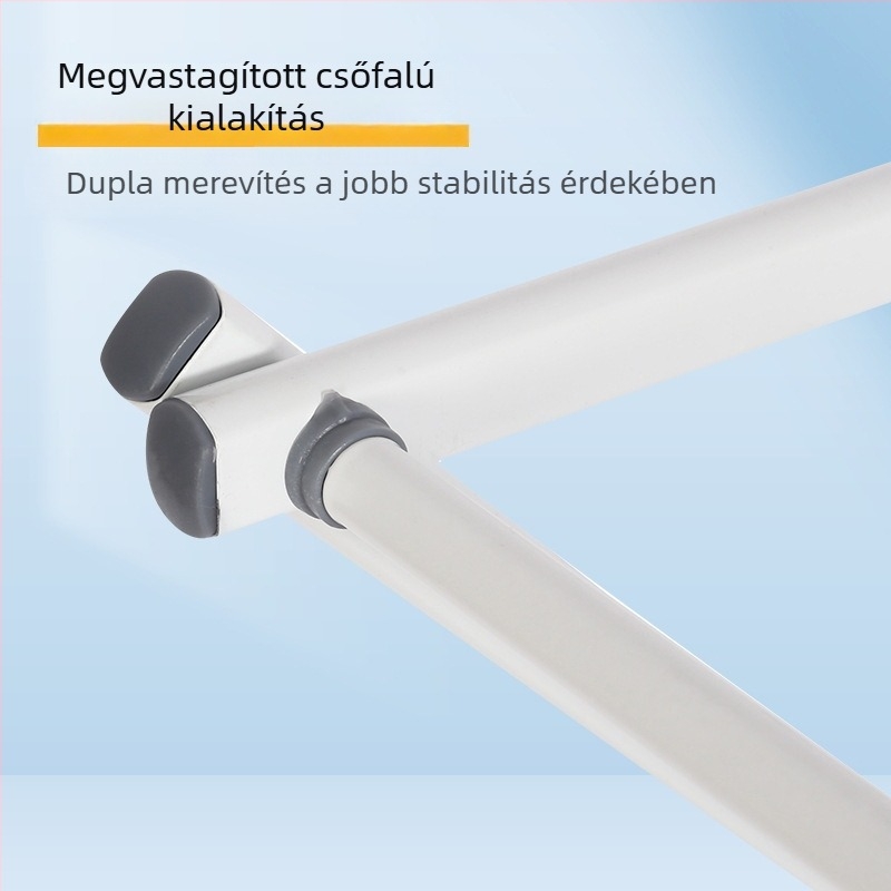Padló álló összecsukható ruhaszárító állvány, kihúzható és teleszkópos, telepítés nélkül, három szintes