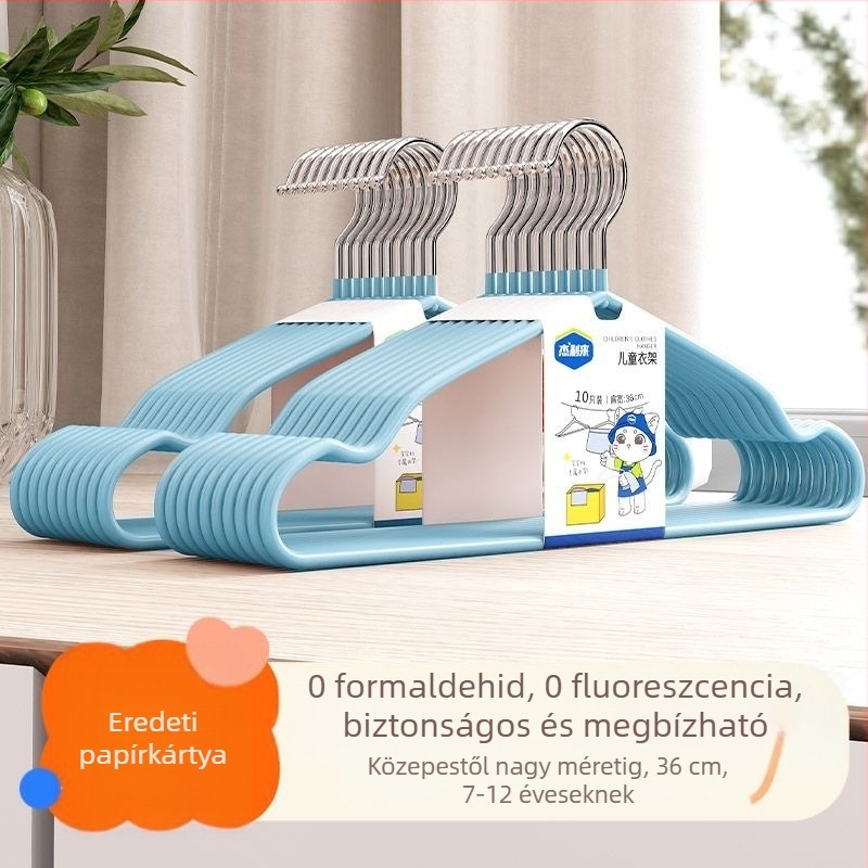 36 cm-es vastag ruhafogas gyerekeknek 7–12 éveseknek – csúszásmentes, konkáv kialakítás a szárításhoz