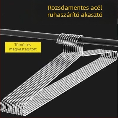 Rozsdamentes acélból készült hosszú ruhaszárító rúd, ágynemű és lepedők szárítására, háztartási használatra, erkélyen, extra nagy méret