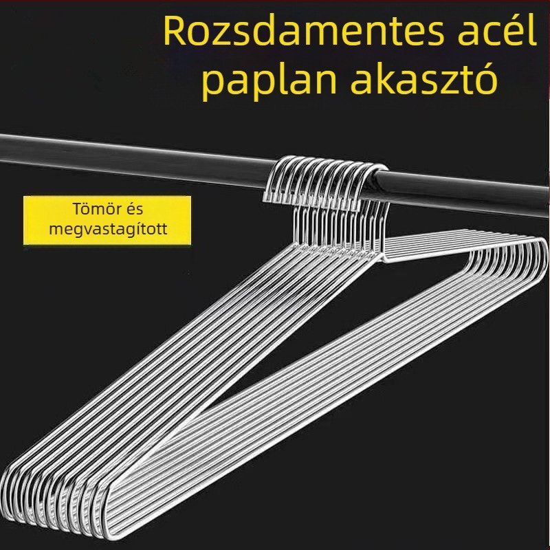 Rozsdamentes acélból készült hosszú ruhaszárító rúd, ágynemű és lepedők szárítására, háztartási használatra, erkélyen, extra nagy méret
