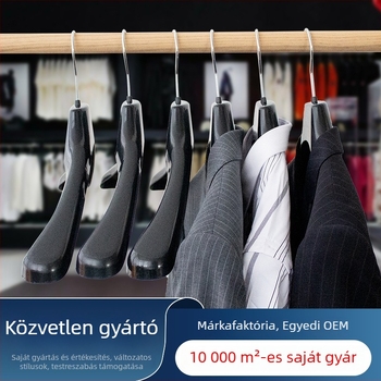 Huabin műanyag csúszásmentes, vastagított öltönyakasztó, 45 darabos csomag