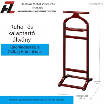 Padlón álló ruhatartó háztartási használatra, mobil, könnyű luxus, egyszerű beltéri ruhatartó egy rúddal, kis méret