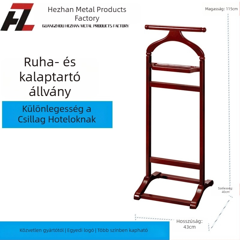 Padlón álló ruhatartó háztartási használatra, mobil, könnyű luxus, egyszerű beltéri ruhatartó egy rúddal, kis méret