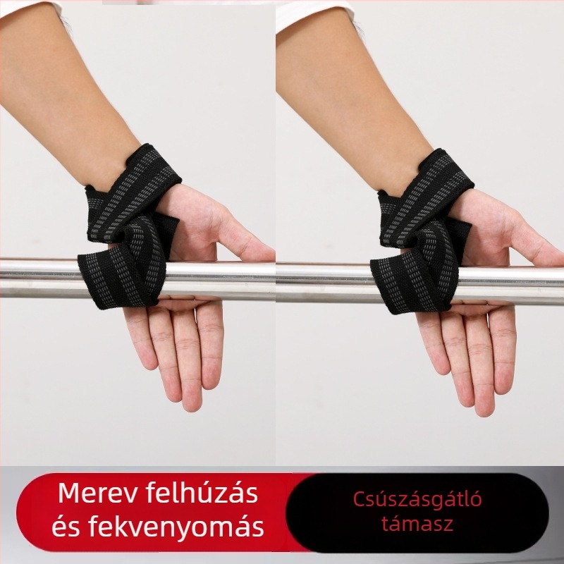 Súlyemelés segítő öv edzéshez, csúszásmentes fogásöv felhúzásokhoz, csuklórögzítő pánt húzásokhoz és felhúzásokhoz