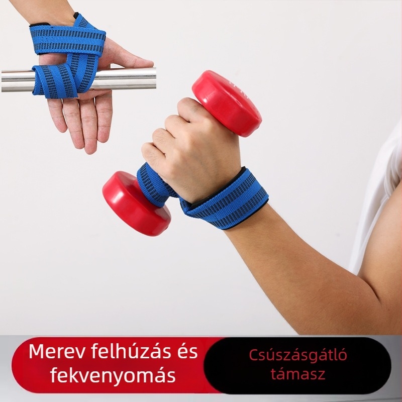 Súlyemelés segítő öv edzéshez, csúszásmentes fogásöv felhúzásokhoz, csuklórögzítő pánt húzásokhoz és felhúzásokhoz