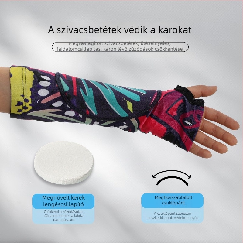 Szellőző könyök- és csuklóvédő röplabdához, asztaliteniszhez és tollaslabdához