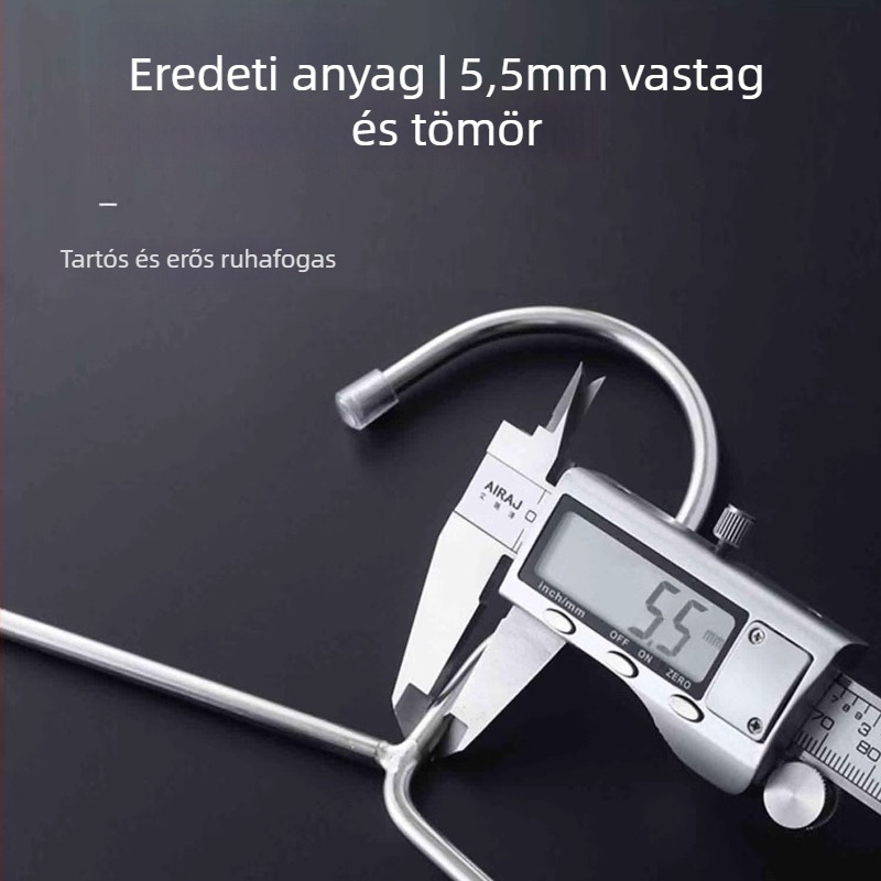 Rozsdamentes acélból készült szárító állvány paplanokhoz, 70 cm hosszú, tartó lepedők és törölközők számára