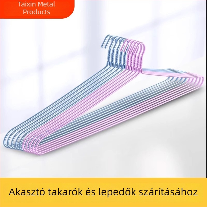 Extra hosszú csúszásmentes ruhafogas dunyha és lepedők szárítására, kollégiumi szobához