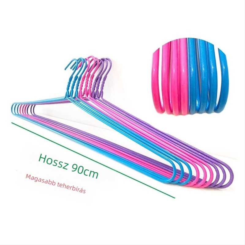 Extra hosszú csúszásmentes ruhafogas dunyha és lepedők szárítására, kollégiumi szobához