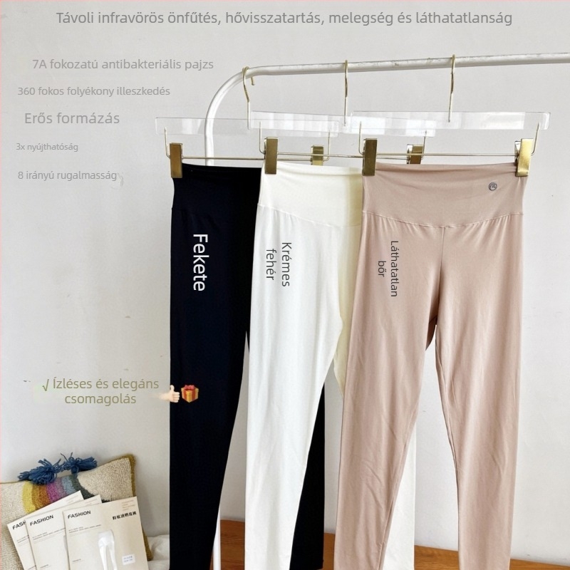 Maple Joy 2591 Női varrat nélküli melegítő leggings, ultra vékony, láthatatlan fűtés, magas elasztikusság, kényelmes melegítés