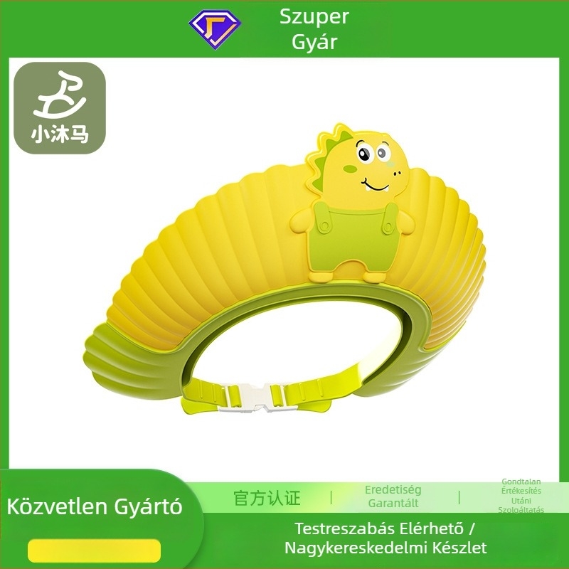 Baba sampon sapka, vízálló fülvédő, állítható fürdő sapka