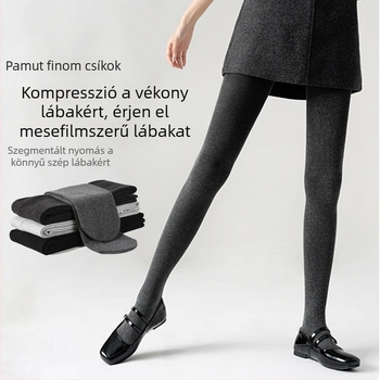Magas derékú, négyirányban elasztikus leggings pamutszerű tapintású, kényelmes és meleg őszre–télre