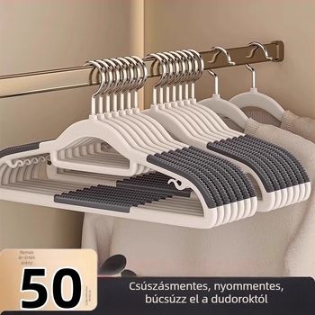 Otthoni ruhatartó fogas, nyom nélkül, csúszásmentes vállvédő, ruhaszárító állvány a gardróbba