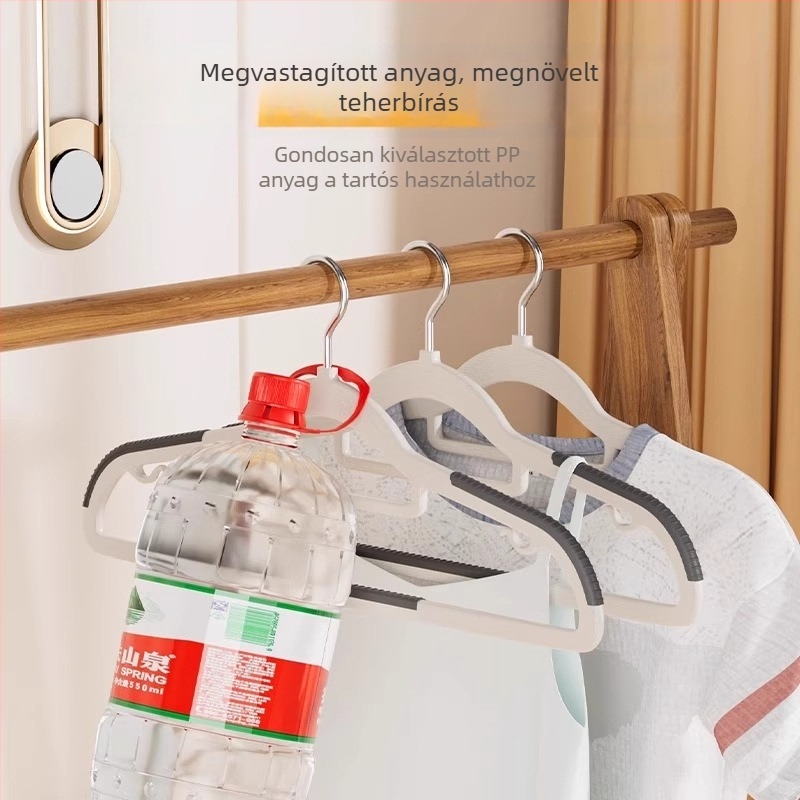Otthoni ruhatartó fogas, nyom nélkül, csúszásmentes vállvédő, ruhaszárító állvány a gardróbba