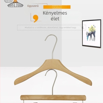 Bükkfa ruhakasztó, természetes befejezés, uniszex, otthoni gardróbhoz