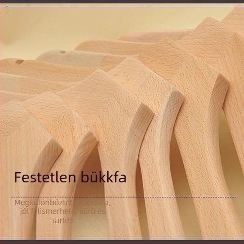 Bükkfa ruhakasztó, természetes befejezés, uniszex, otthoni gardróbhoz