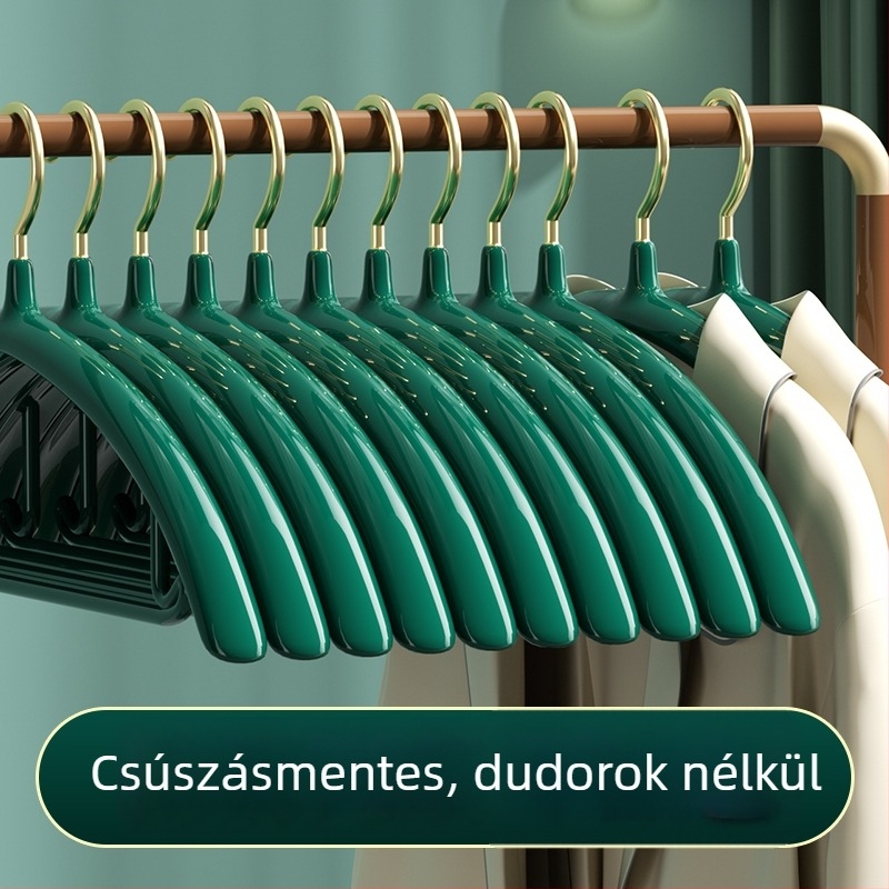 Fém ruhakasztó otthoni használatra, varrat nélküli és csúszásmentes.